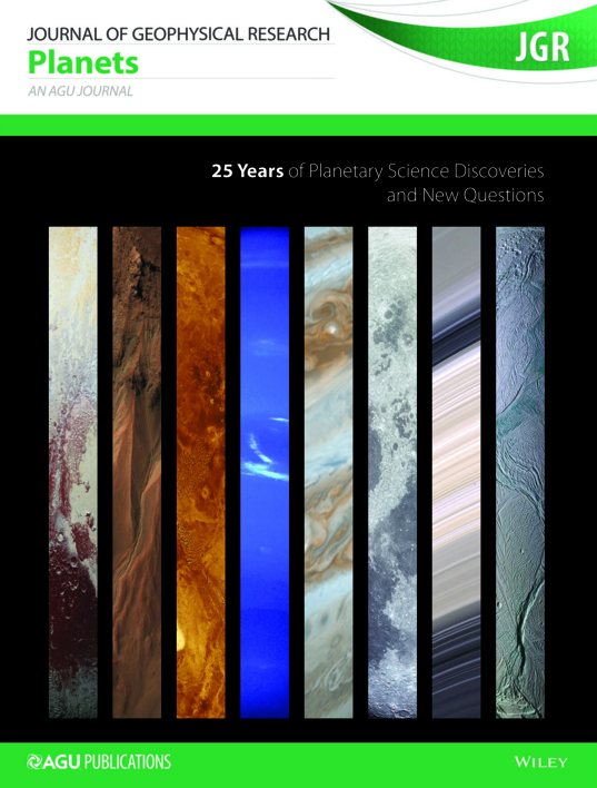 Cover of Journal of Geophysical Research: Planets